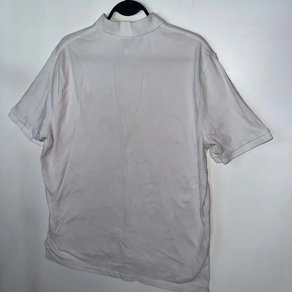 Polo Ralph Lauren Classic Fit Short Sleeve Pique Polo Shirt White Large